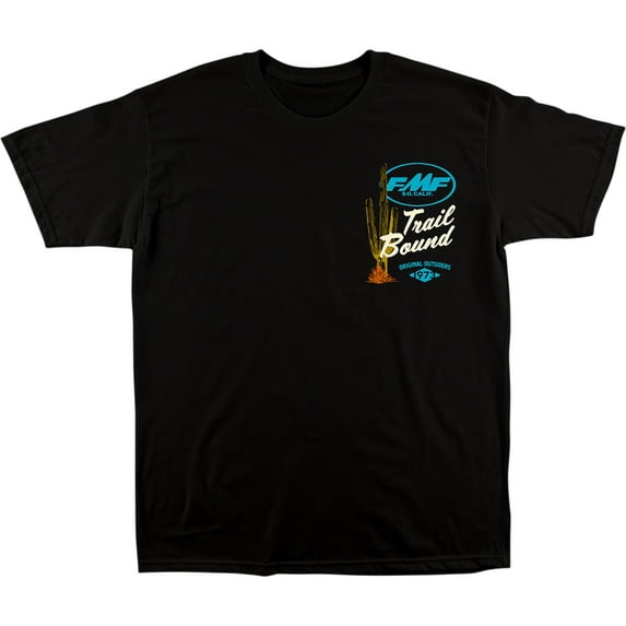 FMF Trailbound Mens Short Sleeve T-Shirt Black LG