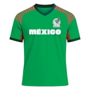 Mexico Men's National Soccer Team Jersey, FMF T Shirt for Men, Green Large
