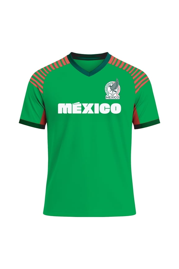 Mexico Men's National Soccer Team Jersey, FMF T Shirt for Men, Green Large