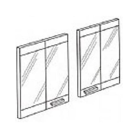 FMI BDB42 42 Inch Extruded Aluminum Bi-Fold Doors - Black