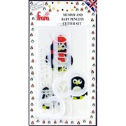 FMM Sugarcraft Mummy and Baby Penguin cutter set