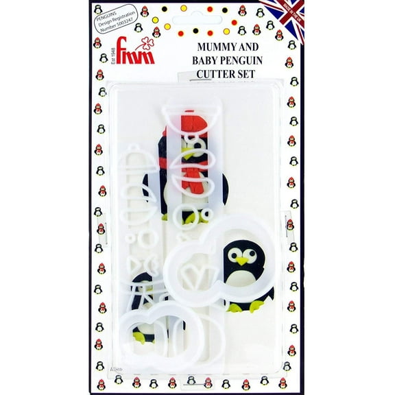 FMM Sugarcraft Mummy and Baby Penguin cutter set