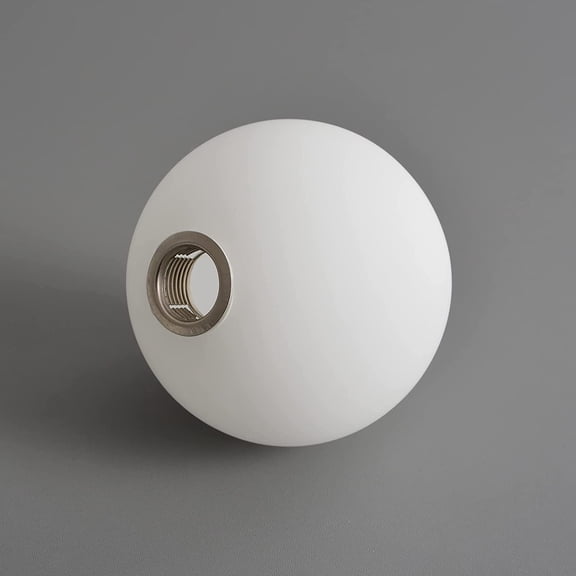 FMOPQ Lighting Replacement Glass Lampshade 4 Inch Milky White Glass Dome Cover Round Globe 0.8 Inch Fitter for G9 Bulb Replacement (milk white)