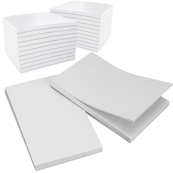 FMP Brands [100 Pack] 100 Sheets Paper Notepads - 4 x 6 Memo Scratch Pad Server Waitress Waiter Book To Do Grocery List Small Notebook Restaurant Checkbook White