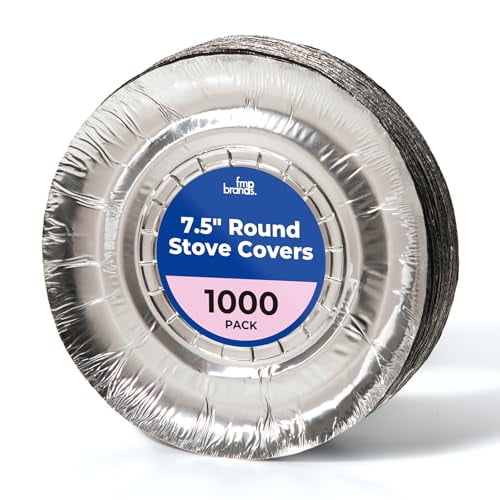 FMP Brands [1000 Pack] Aluminum Foil Stove Burner Covers 7.5 Inch ...