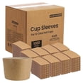 thumbnail image 1 of FMP Brands [1000 Pack] Kraft Coffee Cup Sleeves Disposable for Hot Drinks, Durable Corrugated Cardboard Cup Sleeves for 12-24 oz Cups, Beverage Insulator and Hand Protection for Hot & Cold Drinks, 1 of 6