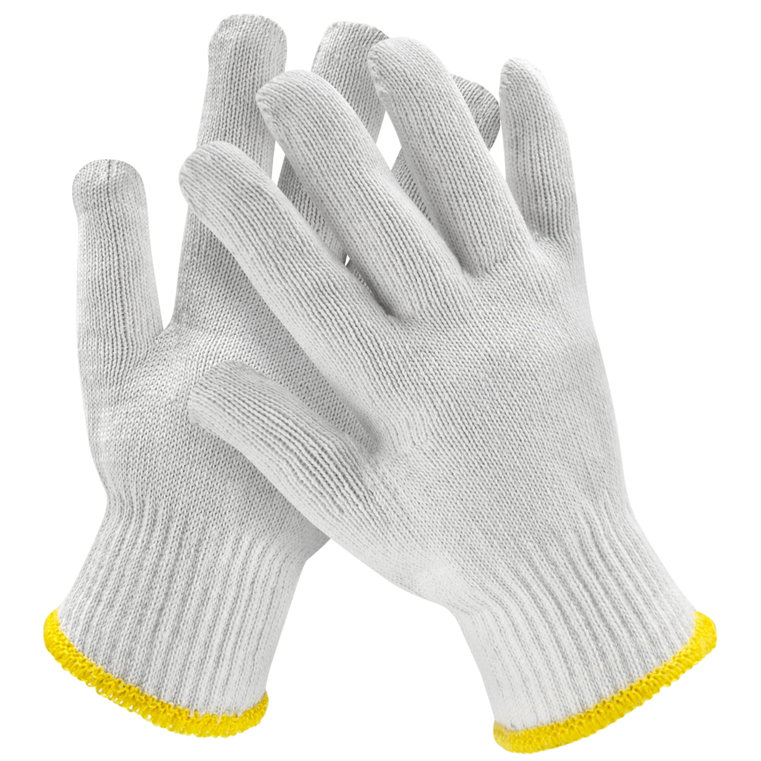 FMP Brands [24 Pairs] White Cotton Gloves - Safety Working Gloves