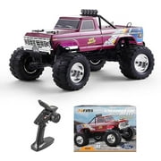 FMS 1/10 Ford F-100 RC Crawler, RTR 2WD Off-Road Truck with Wheelie Bar, High-Torque Motor, Ball Bearing, Hobby Grade Remote Control Car for Adults, High Roller