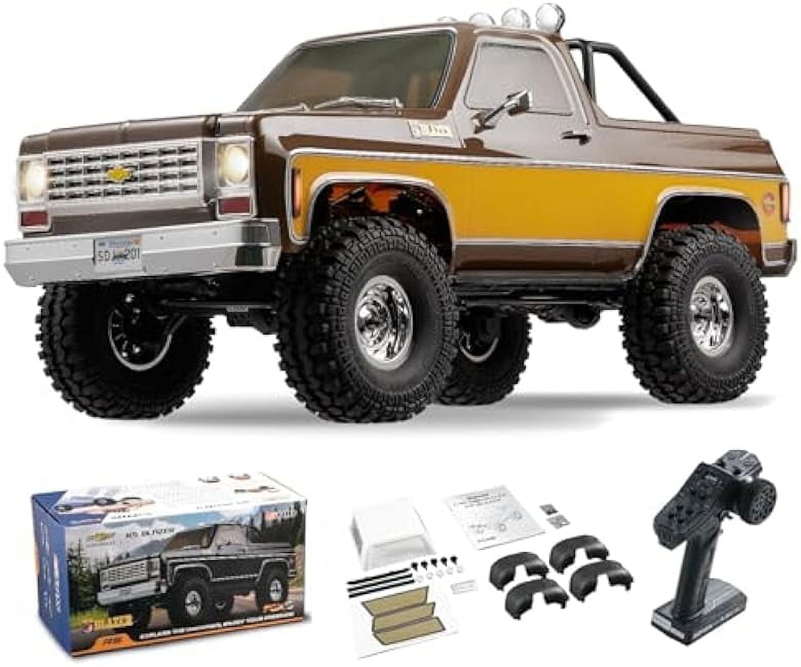 FMS 1/10 RC Chevy K5 Blazer Crawler, 2.4GHZ 11CH, Two-Speed, Front