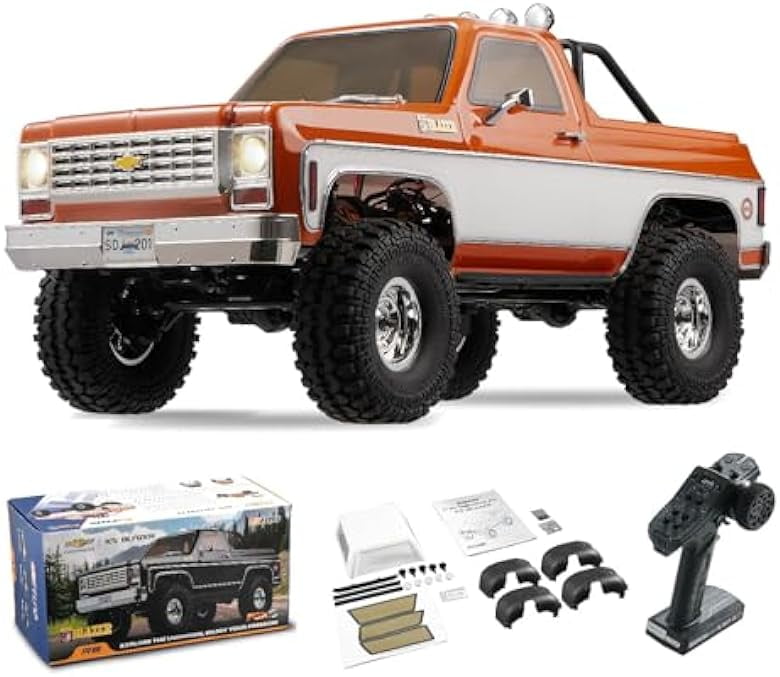 FMS 1/10 RC Chevy K5 Blazer Crawler, 2.4GHZ 11CH, Two-Speed, Front/Rear ...
