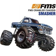 FMS 1/24 Smasher RTR RC Crawler, 4WD 3-speeds Transmission Off-Road RC Monster Truck