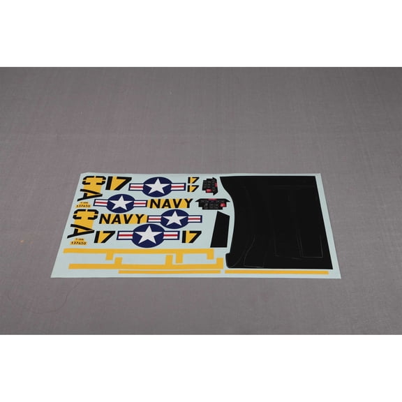 FMS Decals Yellow T28 V4 1400mm- FMMPM112YEL Decals Trim Pilots Scale Accys