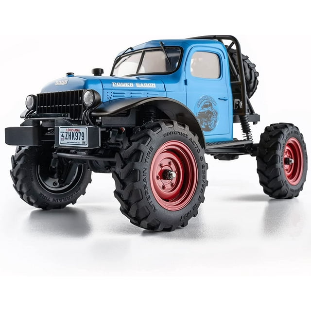 FMS 1/24 Scale RC Crawler, FCX24 Power Wagon, RTR OffRoad Car with LED Lights, 4WD