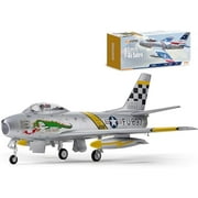 FMS Rc Planes for Adults Remote Control Airplane F-86 The Huff RC Airplane 6CH 80mm Hobby Rc Airplanes PNP (No Radio, Battery, Charger)
