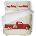 thumbnail image 1 of FMSHPON 3 Piece Bedding Set Old Retro Pickup Truck Vintage Auto Automobile Car Cargo Cartoon Classic Twin Size Duvet Cover with 2 Pillowcase for Home Bedding Room Decoration, 1 of 1