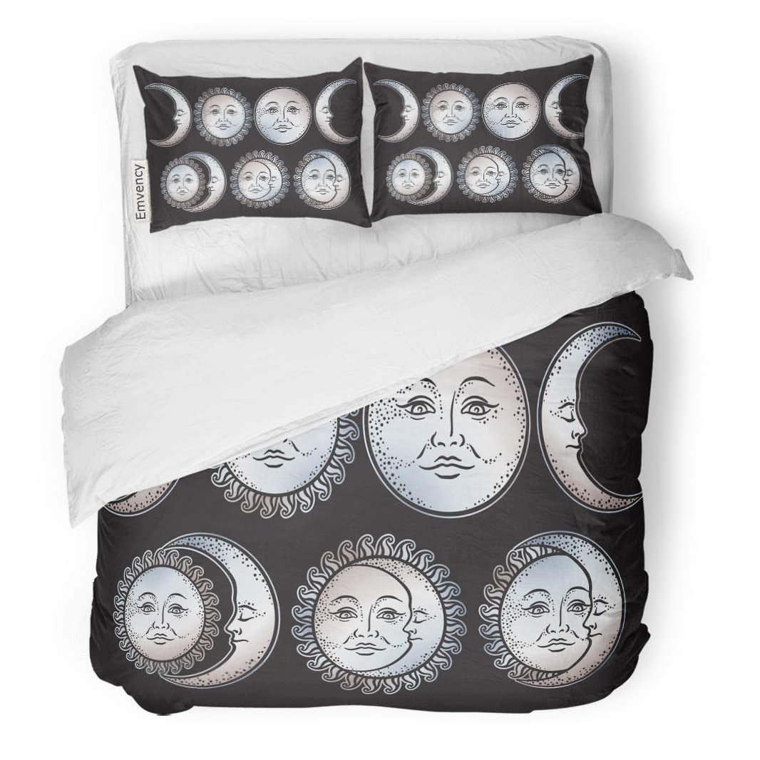 Photo inspiration: Alchemy Scandinavian Inspired Bedding Sets Reference: Fmshpon 3 Piece Bedding Set Silver Aged Boho Flash Tattoo