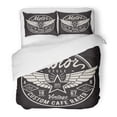 thumbnail image 1 of FMSHPON 3 Piece Bedding Set Vintage Motorcycle Graphics Shield Badge Motor Biker Speed Racer Retro Twin Size Duvet Cover with 2 Pillowcase for Home Bedding Room Decoration, 1 of 1