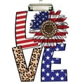 thumbnail image 1 of FMSHPON 4th of July Stars Stripes Love Sunflower Clipboard Hardboard Wood Nursing Clip Board and Pull for Standard A4 Letter 13x9 inches, 1 of 5