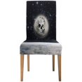 thumbnail image 1 of FMSHPON Apocalypse Skull Stretch Chair Cover Protector Seat Slipcover for Dining Room Hotel Wedding Party Set of 1, 1 of 5