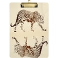 thumbnail image 1 of FMSHPON Art Leopard Yellow Clipboard Hardboard Wood Nursing Clip Board and Pull for Standard A4 Letter 13x9 inches, 1 of 7