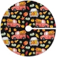 thumbnail image 1 of FMSHPON Autumn Pumpkins Truck Xmas Christmas Tree Skirt Stand Mat for Holiday Party Decoration Indoor Outdoor 48 inches, 1 of 6