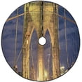 thumbnail image 1 of FMSHPON Beautiful Brooklyn Bridge Xmas Christmas Tree Skirt Stand Mat for Holiday Party Decoration Indoor Outdoor 36 inches, 1 of 3