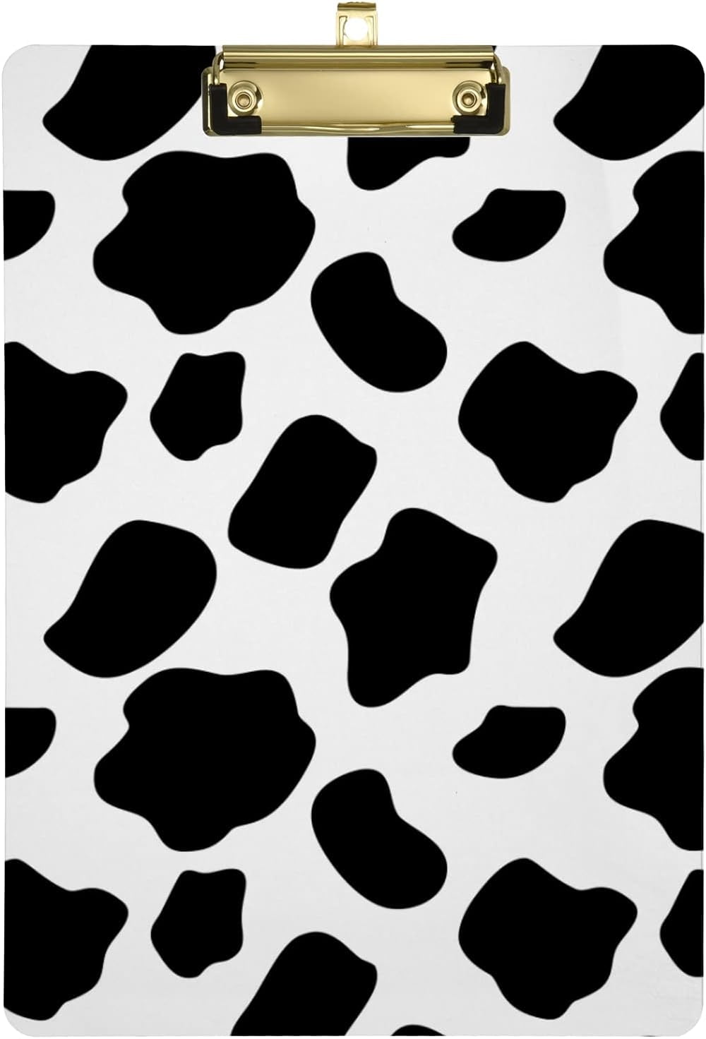 Black & White Cow Print Crystal Clipboard | A4 Size 12x9 Inches | With Silver Clip | For Office, School, Stationery Lovers 4 thumbnail image