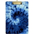 thumbnail image 1 of FMSHPON Blue Tie Dye Pattern Clipboard Hardboard Wood Nursing Clip Board and Pull for Standard A4 Letter 13x9 inches, 1 of 5