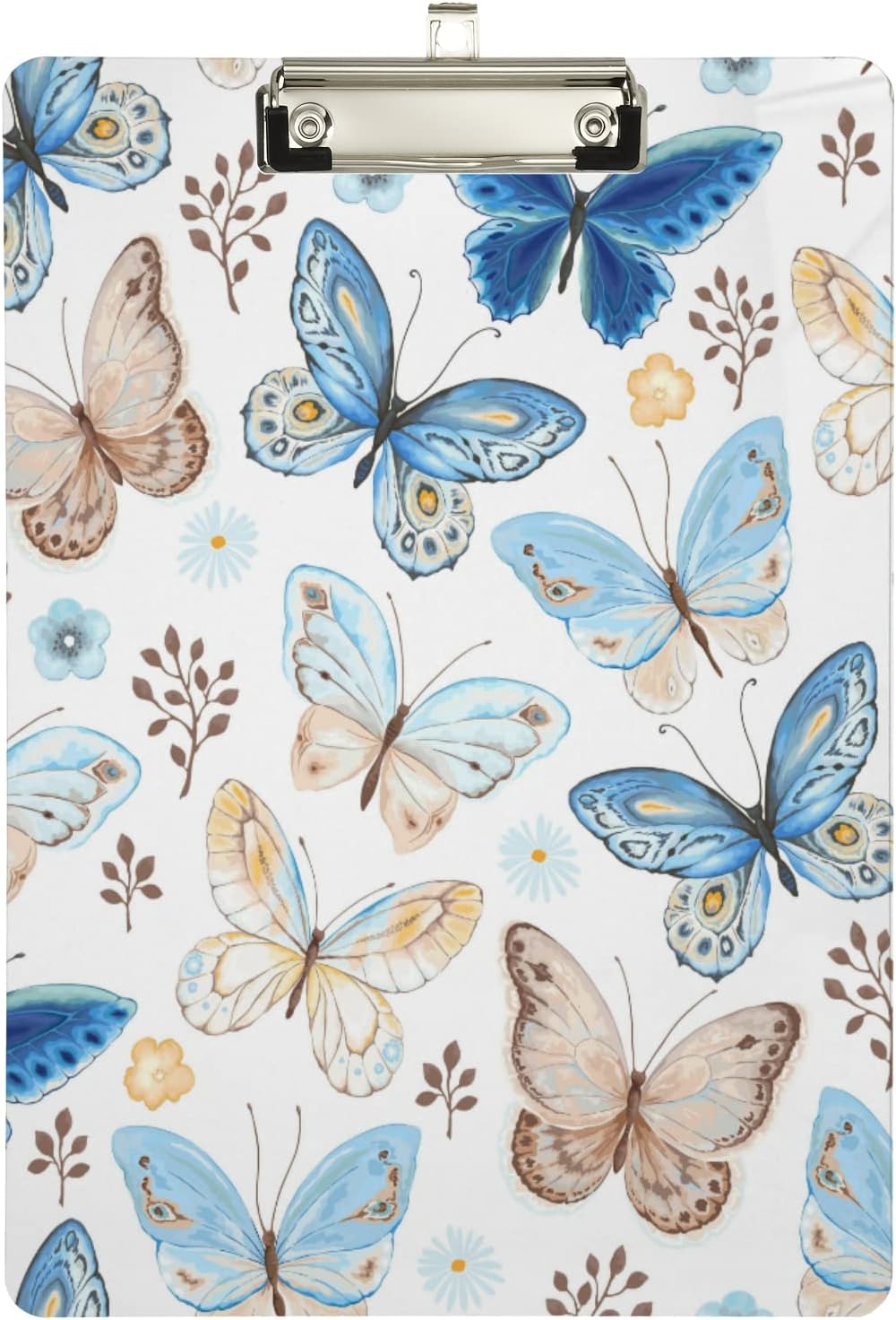 FMSHPON Butterfly Cute Clipboard Hardboard Wood Nursing Clip Board and