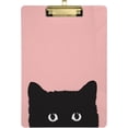thumbnail image 1 of FMSHPON Cat Pink Clipboard Hardboard Wood Nursing Clip Board and Pull for Standard A4 Letter 13x9 inches, 1 of 5