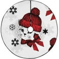 thumbnail image 1 of FMSHPON Christmas Cat Winter Snowflake Xmas Christmas Tree Skirt Stand Mat for Holiday Party Decoration Indoor Outdoor 48 inches, 1 of 3