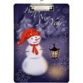 thumbnail image 1 of FMSHPON Christmas Snowman Snowflake Pine Tree Purple Clipboard Hardboard Wood Nursing Clip Board and Pull for Standard A4 Letter 13x9 inches, 1 of 5