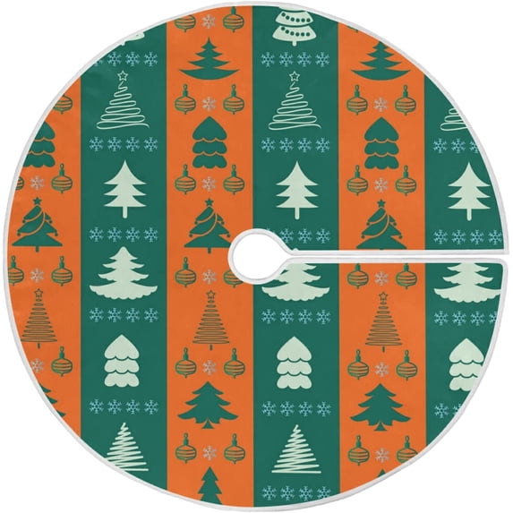 FMSHPON Christmas Trees Xmas Christmas Tree Skirt Stand Mat for Holiday Party Decoration Indoor Outdoor 36 inches