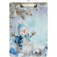 thumbnail image 1 of FMSHPON Christmas Xmas Pine Snowman Present Clipboard Hardboard Wood Nursing Clip Board and Pull for Standard A4 Letter 13x9 inches, 1 of 5
