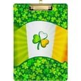 thumbnail image 1 of FMSHPON Clover Flag Clipboard Hardboard Wood Nursing Clip Board and Pull for Standard A4 Letter 13x9 inches, 1 of 8