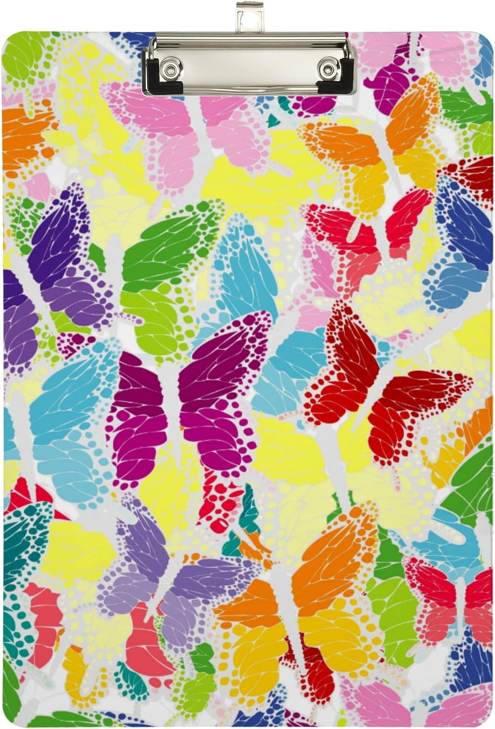 FMSHPON Colorful Butterfly Clipboard Hardboard Wood Nursing Clip Board