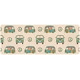 thumbnail image 1 of FMSHPON Colorful Hippy Ornamental Camper Bus with Hippie Peace Sign Extra Extended Large Gaming Mouse Pad Mat Desk Pad Keyboard Mat 31.5x12 inch, 1 of 3