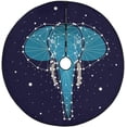 thumbnail image 1 of FMSHPON Constellation Elephant Xmas Christmas Tree Skirt Stand Mat for Holiday Party Decoration Indoor Outdoor 48 inches, 1 of 3