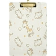 thumbnail image 1 of FMSHPON Cute Cartoon GiraffeHippo Clipboard Hardboard Wood Nursing Clip Board and Pull for Standard A4 Letter 13x9 inches, 1 of 7