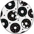 thumbnail image 1 of FMSHPON Cute Circle Pattern Xmas Christmas Tree Skirt Stand Mat for Holiday Party Decoration Indoor Outdoor 48 inches, 1 of 3