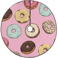 thumbnail image 1 of FMSHPON Donut Vector Xmas Christmas Tree Skirt Stand Mat for Holiday Party Decoration Indoor Outdoor 36 inches, 1 of 3