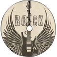 thumbnail image 1 of FMSHPON Electric GuitarWings Vintage Music Xmas Christmas Tree Skirt Stand Mat for Holiday Party Decoration Indoor Outdoor 36 inches, 1 of 3