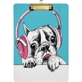 thumbnail image 1 of FMSHPON French Bulldog Pink phones Blue Clipboard Hardboard Wood Nursing Clip Board and Pull for Standard A4 Letter 13x9 inches, 1 of 7