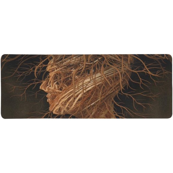 FMSHPON Funny Taking Roots as Underground Tree Roots Shaped Like a Human Extra Extended Large Gaming Mouse Pad Mat Desk Pad Keyboard Mat 31.5x12 inch