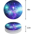 thumbnail image 1 of FMSHPON Galaxy Design Starry Sky Set of 4 Round Coaster for Drinks, Absorbent Ceramic Stone Coasters Cup Mat with Cork Base for Home Kitchen Room Coffee Table Bar Decor, 1 of 6