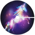 thumbnail image 1 of FMSHPON Galaxy Unicorn Horse Xmas Christmas Tree Skirt Stand Mat for Holiday Party Decoration Indoor Outdoor 36 inches, 1 of 6