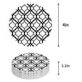 thumbnail image 1 of FMSHPON Geometric Pattern Set of 4 Round Coaster for Drinks, Absorbent Ceramic Stone Coasters Cup Mat with Cork Base for Home Kitchen Room Coffee Table Bar Decor, 1 of 6