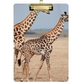 thumbnail image 1 of FMSHPON Giraffes Clipboard Hardboard Wood Nursing Clip Board and Pull for Standard A4 Letter 13x9 inches, 1 of 7