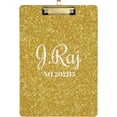 thumbnail image 1 of FMSHPON Gold Glitter Clipboard Hardboard Wood Nursing Clip Board and Pull for Standard A4 Letter 13x9 inches, 1 of 6