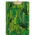 thumbnail image 1 of FMSHPON Green Cactus Plants Forest Clipboard Hardboard Wood Nursing Clip Board and Pull for Standard A4 Letter 13x9 inches, 1 of 7
